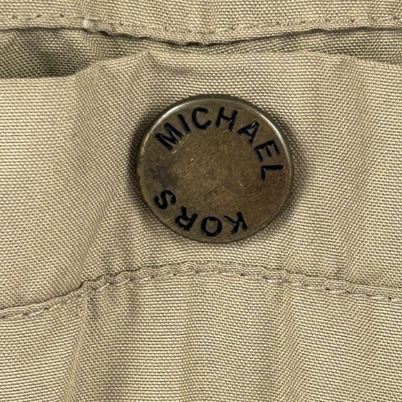 MICHAEL Michael Kors Utility/Anorak/Safari/Cargo Jacket 3/4 length Khaki size L - Picture 8 of 14